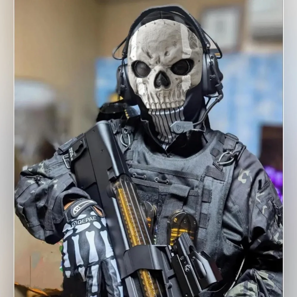 Scary Skull Ghost Mask for War Game Halloween Costume - Full Face. NEW!!!